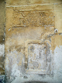 THE ROMAN JEWISH NUMBERS ON THE HOUSE IN TREBIC GHETTO
